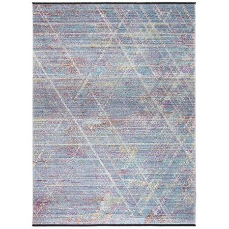 Safavieh 8 x 10 ft. Windsor Collection Contemporary Rectangle Power Loomed Rug Ivory & Aqua WDS347A-8